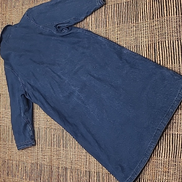 HARVE BERNARD DENIM TRENCH COAT WITH TOGGLE BUTTONS - Picture 13 of 13